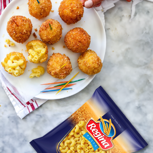 Crispy Fried Homemade Mac and Cheese Bites - Regina