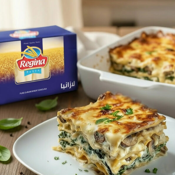 Creamy Spinach and Mushroom Lasagna 